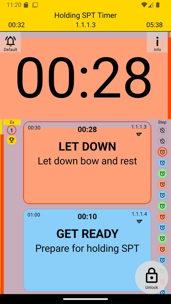 SPT progress with lock