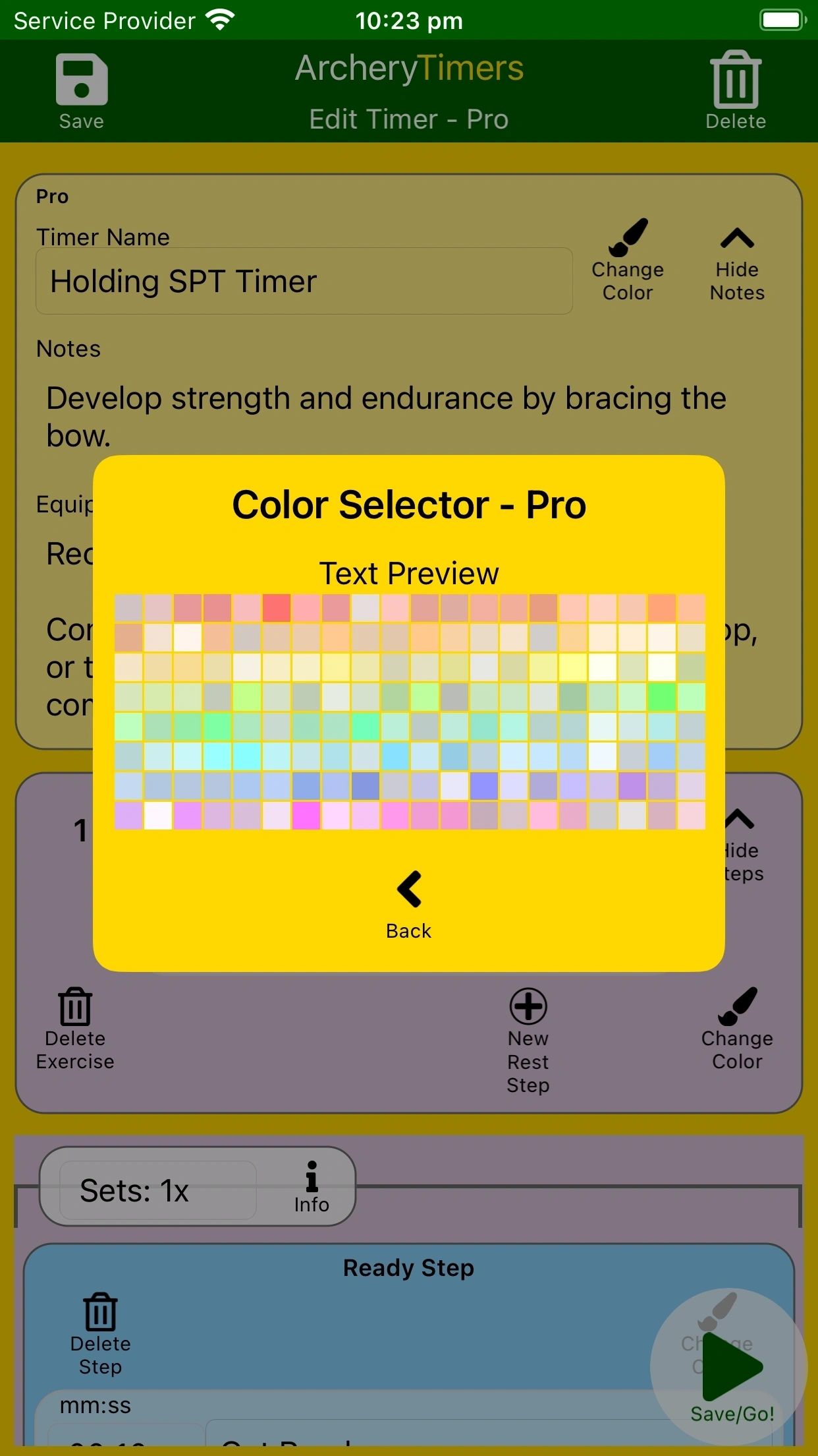ArcheryTimers Screenshot 2