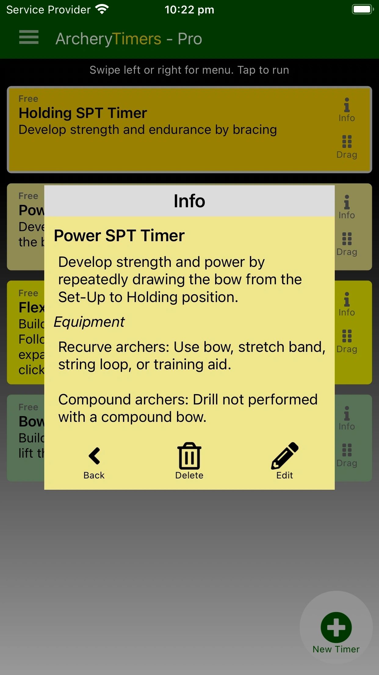 ArcheryTimers Screenshot 4