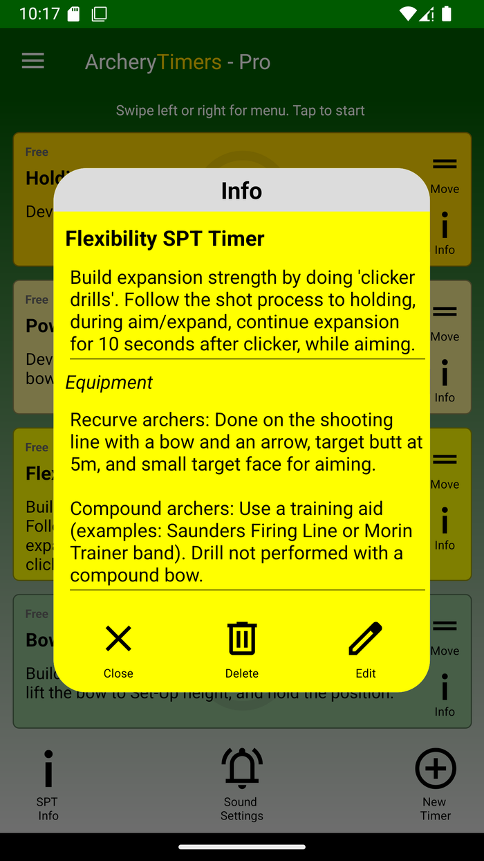 SPT flexibility exercise