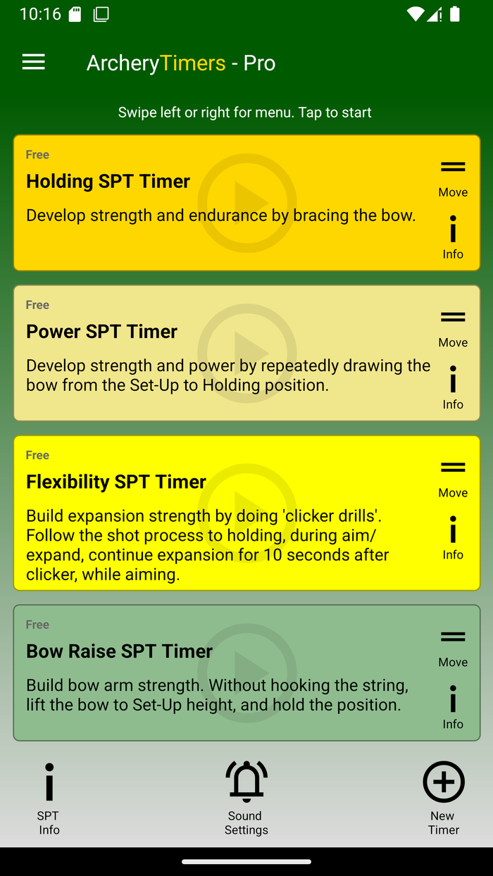 SPT timer list