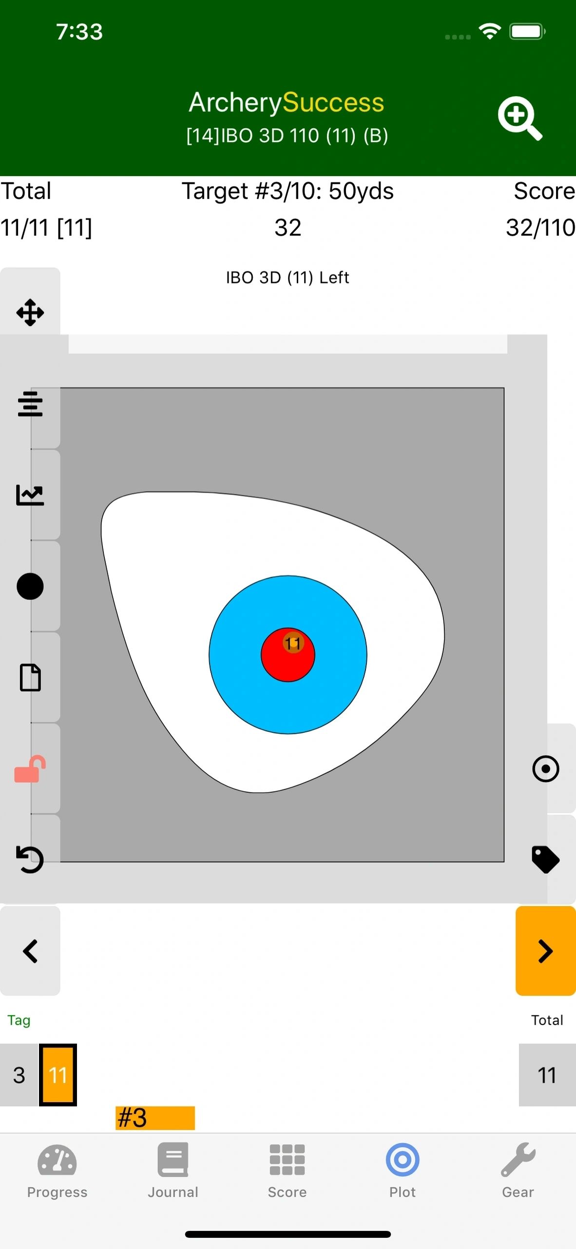 Archery scoring for IBO 3D rounds