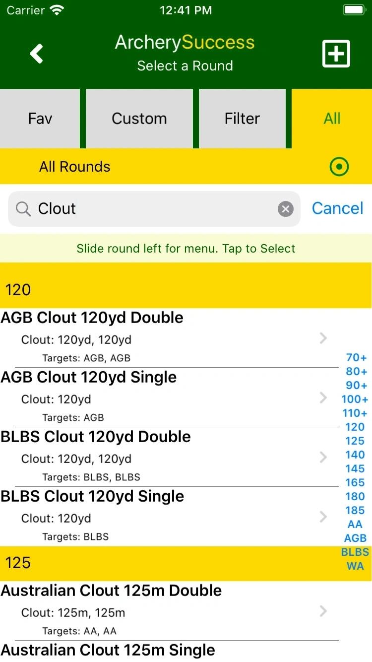 New Rounds: Clout and FITA