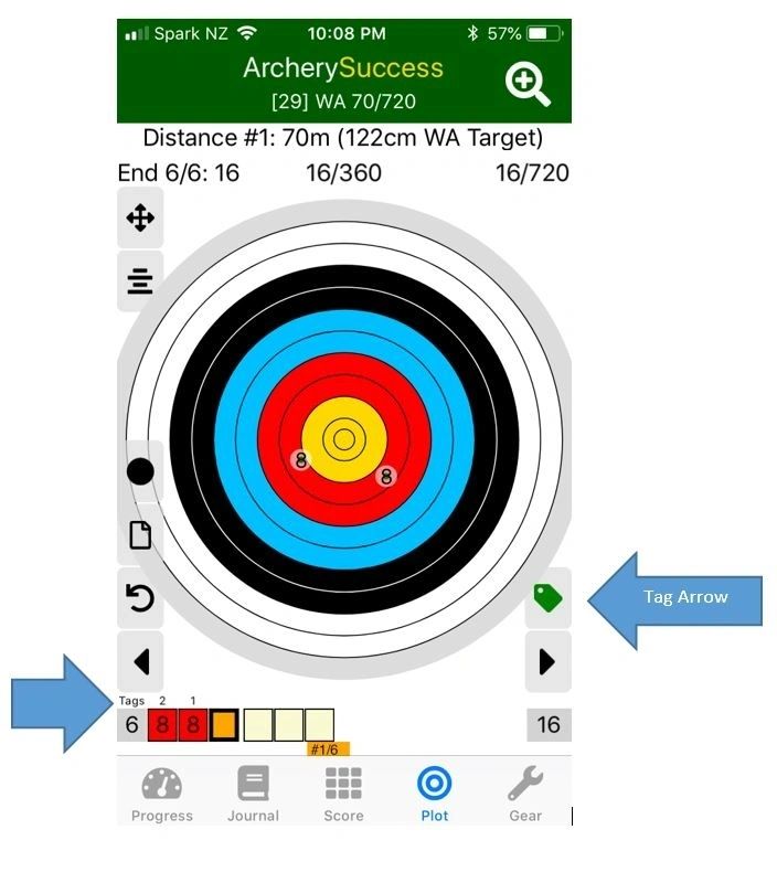 Tag arrows and track best scores across different bows!
