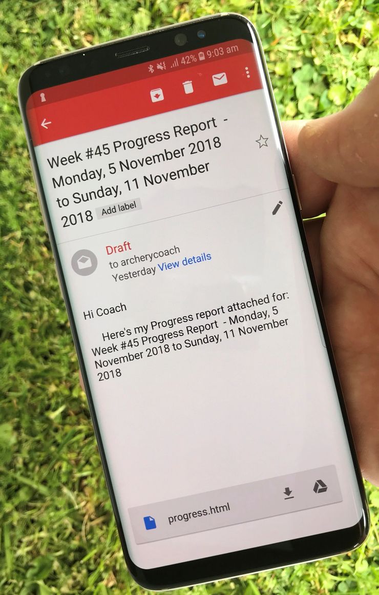ArcherySuccess app settings screen